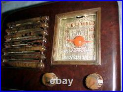Rare GENERAL TELEVISION VINTAGE TUBE RADIO GORGEOUS Art Deco EYE-CANDY