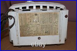 Rare MCM Vintage 1950 RCA Victor Model 5-C-592 Bakelie Clock Tube Radio Works