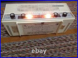 Rare Old Vintage Westinghouse AM-FM Wide Fi 10 Speaker Radio Box Case Works-MCM
