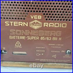 Rare VTG Ilmenau Stern Radio Sonneberg Germany Batterie-Super B III 1961 HTF