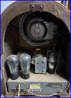 Rare Vintage 1932 Antique Crosley 125 Litfella Cathedral Tube Radio