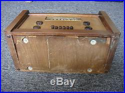 Rare Vintage 1949 Marconi #238 Wood Cabinet Tube Radio Professionally Restored