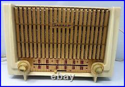 Rare Vintage 1950's Granco Model 730 Am Fm Tube Radio Receiver Bakelite Case
