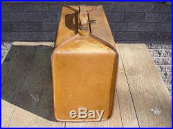 Rare Vintage 1951 Philco 3214 Tropic Leather Suitcase Ac Dc Tube Radio