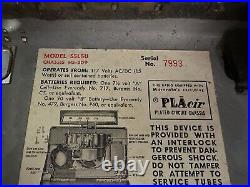 Rare Vintage 1956 MOTOROLA 55L5U Portable Tube Radio Pink/Black HS-509 RETRO