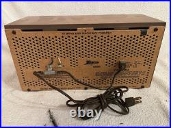 Rare Vintage 1959 Zenith Wooden AM/FM Tube Radio 2-2479 X323 Tested & Working