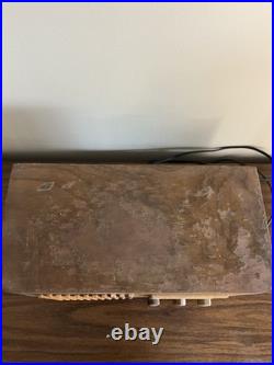 Rare Vintage Coronado 906 Tube Clock Radio Woodgrain, Partially Working Rare Vintage Coronado 906 Tube Clock Radio Woodgrain, Partially Working
