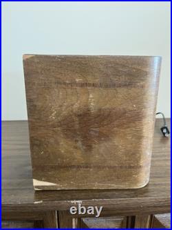 Rare Vintage Coronado 906 Tube Clock Radio Woodgrain, Partially Working Rare Vintage Coronado 906 Tube Clock Radio Woodgrain, Partially Working