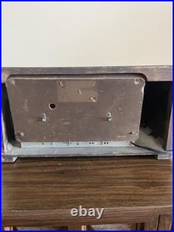Rare Vintage Coronado 906 Tube Clock Radio Woodgrain, Partially Working Rare Vintage Coronado 906 Tube Clock Radio Woodgrain, Partially Working