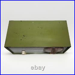 Rare Vintage Green Philips Norelco B1X18A/70R AM-FM Vacuum Tube Table Radio