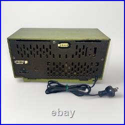 Rare Vintage Green Philips Norelco B1X18A/70R AM-FM Vacuum Tube Table Radio