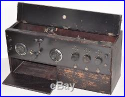 Rare Vintage MOON RADIO Long Island NY Model C-1 Tube RADIO RECEIVER