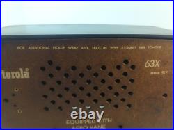Rare Vintage Motorola 63x 1951 Rare Green Working Tube Radio Collectible