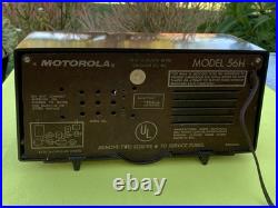 Rare Vintage Motorola The Real Bullet Nose Tube Radio. All Original
