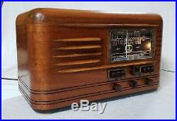 Rare Vintage Packard Bell 46G AM/SW Magic Eye Radio (1939) COMPLETELY RESTORED