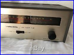 Rare Vintage Realistic FM Tuner T-3D Radio Shack Vintage Tube Nice