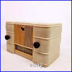 Rare Vintage Remler Tube Radio Scottie Pup Model 5510 San Francisco White Works