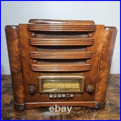 Rare Vintage Sears Silvertone Model R 1591 Tombstone Radio 1940 Works Read Rare Vintage Sears Silvertone Model R 1591 Tombstone Radio 1940 Works Read