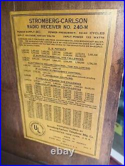 Rare Vintage Stromberg Carlson, The Labyrinth Radio Console,'30s
