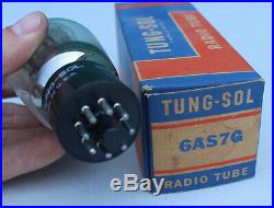 Rare Vintage Tung-Sol 6AS7G Radio Tube with Original Box USA Tungsol NOS