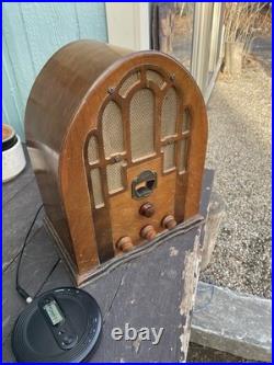Rare Vintage Zenith 805 Cathedral Radio Restored With Bluetooth