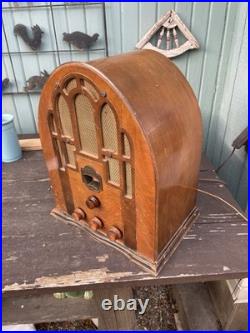 Rare Vintage Zenith 805 Cathedral Radio Restored With Bluetooth