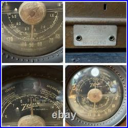 Rare Vintage Zenith Large Tube Radio Corp America Usa