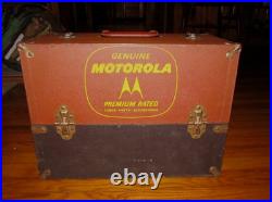 Rare Vtg. Motorola Radio Vacuum Tube Caddy Case Repairmans Case 1940's