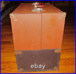 Rare Vtg. Motorola Radio Vacuum Tube Caddy Case Repairmans Case 1940's