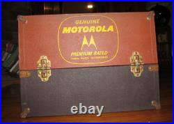 Rare Vtg. Motorola Radio Vacuum Tube Caddy Case Repairmans Case 1940's