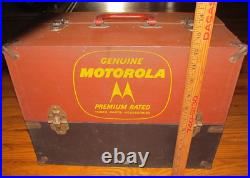 Rare Vtg. Motorola Radio Vacuum Tube Caddy Case Repairmans Case 1940's