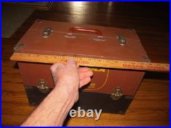 Rare Vtg. Motorola Radio Vacuum Tube Caddy Case Repairmans Case 1940's
