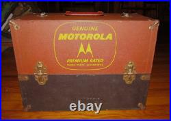 Rare Vtg. Motorola Radio Vacuum Tube Caddy Case Repairmans Case 1940's