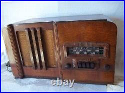 Rare Working Vintage All-Original Farnsworth BT-56 AM Tube Radio WithManual Works
