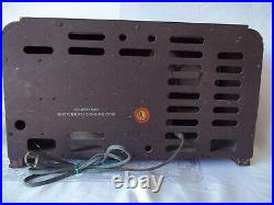 Rare Working Vintage All-Original Farnsworth BT-56 AM Tube Radio WithManual Works