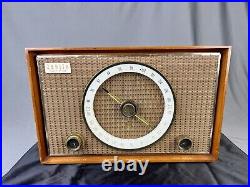 Rare Working Vintage MCM Zenith Model S-49617 AM/FM Tube Radio 1950s 1960s