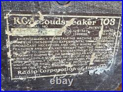 Rca Radiola 103 Speaker floral vase tapestry