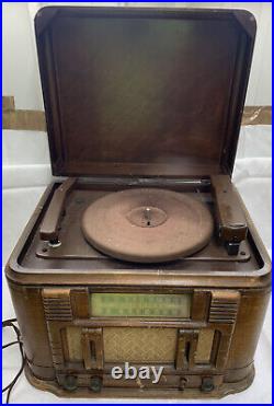 Record Recorder Vintage Silvertone Radionet Tube Radio Record Player