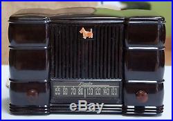 Remler Bakelite Model #5500 Scottie Dog Vintage Vacuum Tube Radio 1947