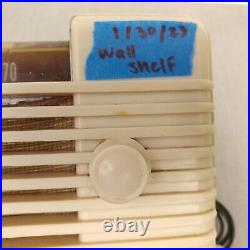 Remler Scottie Tube Radio Vintage 1940's Mid Century MCM Cream White AM Works