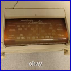 Remler Scottie Tube Radio Vintage Mid Century MCM Cream White AM Tested Working