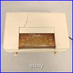 Remler Scottie Tube Radio Vintage Mid Century MCM Cream White AM Tested Working