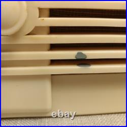 Remler Scottie Tube Radio Vintage Mid Century MCM Cream White AM Tested Works