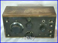 Restored Crosley Ace V vintage one tube radio 1922 100 years old & working
