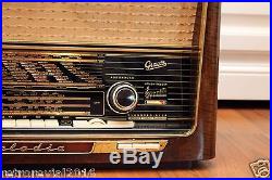 Restored! Graetz Melodia 419 Vintage Tube Radio Soundcompressor Surround TOP 60s