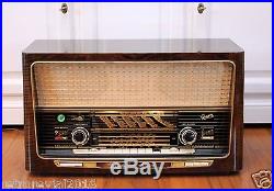 Restored! Graetz Melodia 419 Vintage Tube Radio Soundcompressor Surround TOP 60s