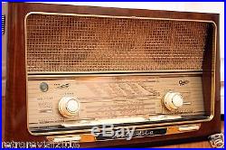 Restored! Graetz Melodia 519 Vintage Tube Radio Soundcompressor Surround TOP 60s