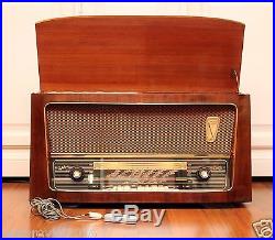 Restored + Revised! Tefifon T573 German Vintage Tube Radio + Tefi Player 1950s