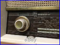 Restored SABA Triberg 125 german vintage tube radio, build 1961 tested