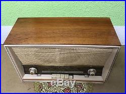 Restored SABA Triberg 125 german vintage tube radio, build 1961 tested